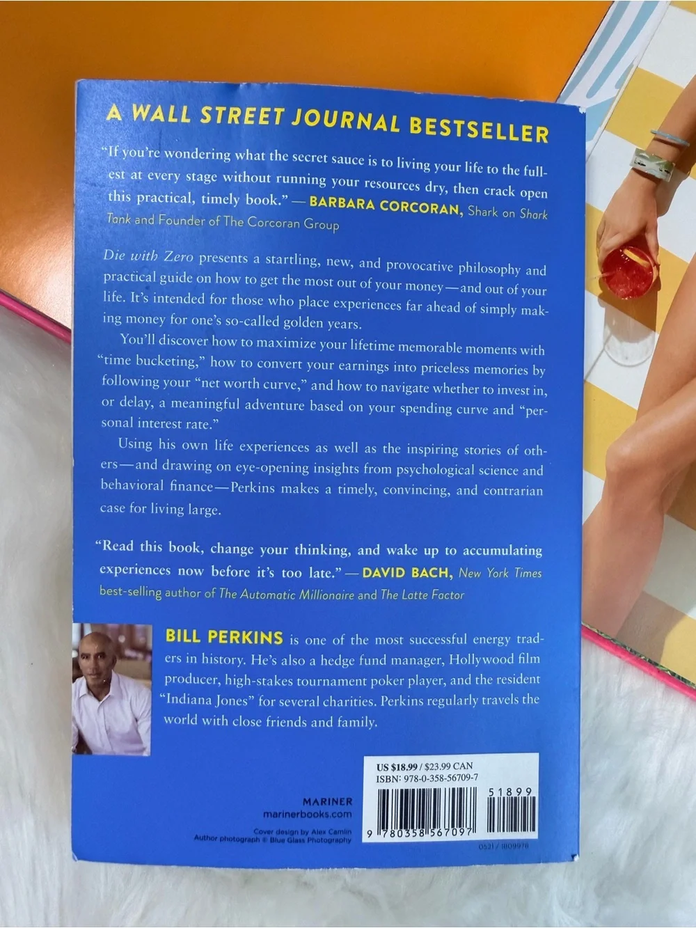 Target Blue and Yellow 'Die With Zero' Hardcover Book